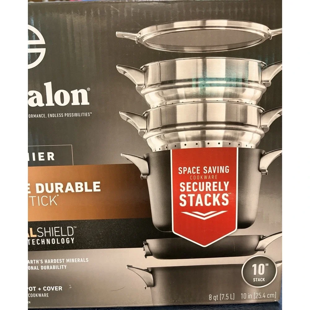 Calphalon Premier 8 Qt Mineral Shield Nonstick Technology Multi-Pot + Lid NEW